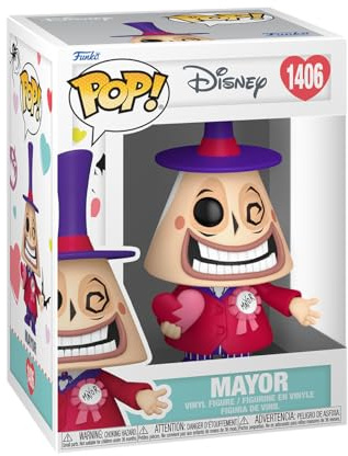 Funko POP! Disney: Nightmare Before Christmas Valentines - Mayor | Offizielles Cartoon/Animation Merch - Vinyl Sammelfigur als Regal Deko - Geschenkidee zum Geburtstag für Fans und Sammler