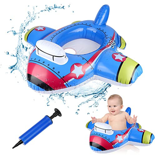 Bouée pour Bébé, Style de Voiture Bouée Siège De Piscine Bouée Gonflable Flotteur de Natation Flotteur de Piscine Bouée de Dessin Animé Équipement De Natation Aide à la nage pour Enfant (Avions)