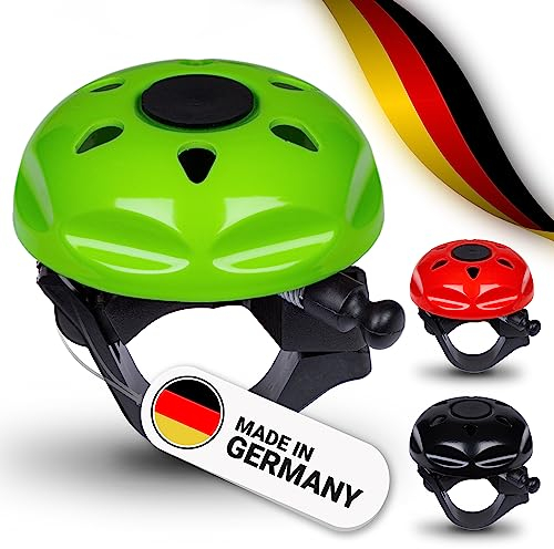 TRAILWOLF Fahrradklingel laut - Fahrradklingel Mountainbike, Rennrad Klingel, MTB Klingel - Fahrradglocke, Bike Bell - Made in Germany (22,2 mm/Sport/Grün)
