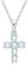AINUOSHI Kreuz Kette Damen Silber 925 Halskette Moissanit Diamant Anhänger Kreuzkette Silberkette Schmuck Geschenke für Frauen