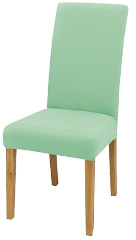 6 Stück Stuhlhussen,Universal Stretch Stuhlhussen,Stretch Stuhlhussen für Esszimmerstühle,Abnehmbarer Waschbarer Stühle Schutz,für Bankett Hochzeit Party Hotel Esszimmer Dekorieren,Minzgrün