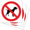 pubblimania 3 Prohibición de entrada para perros | Señal de aluminio metal para exterior e interior, grosor 3 mm(3 Prohibición de entrada para perros),20x20