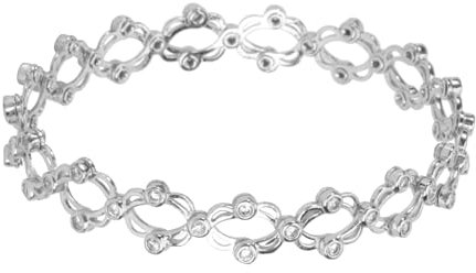 VALICLUD Stylischer Dehnbarer Ring & Armband Für Damen 2 in 1 Silber Mit Strass Perfekt Für Geschenke Und Besondere Anlässe