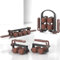Manuelle Massageroller Multifunktionale Massagegeroller set Utensilien für Rückenmassage Nackenmassage Beinmassage Armmassage Ganzkörpermassage (rot mit blau)