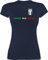 Shirt Damen - Fußball EM WM - Italien Trikot Wappen | Italia mit Stolz | Italienisches Fan-Motiv - S - Navy Blau - italienische Trikots fußballtrikot Europameisterschaft 2024 Italy t-Shirt