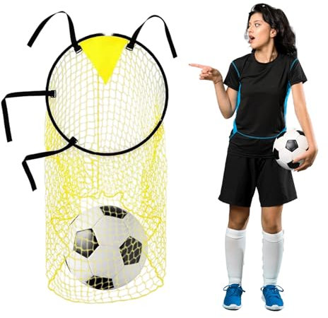 JEKUGOT Collapsible Football Nets Football Goals Top Bins Football Targets Net Football Training Equipment Football Goals for Kids