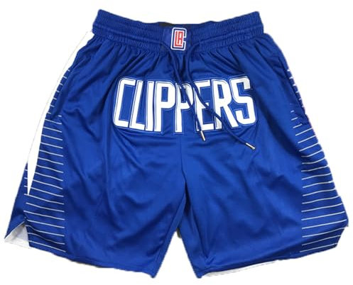 Short de Basket-Ball NBA Clippers for Hommes, Pantalon de Sport Respirant à Haute élasticité(S)