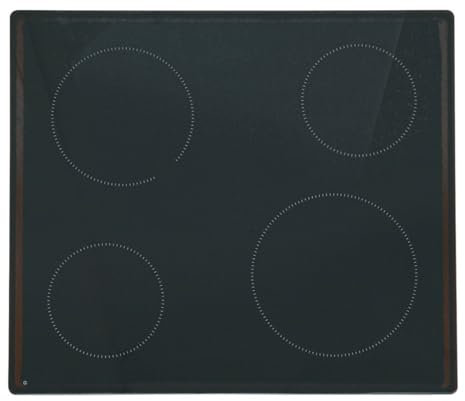 ensipart Ersatzglas für Kochfeld kompatibel mit Ignis 481010623706 Glaskeramikplatte für Kochfeld Herd kompatibel mit Indesit C00443739