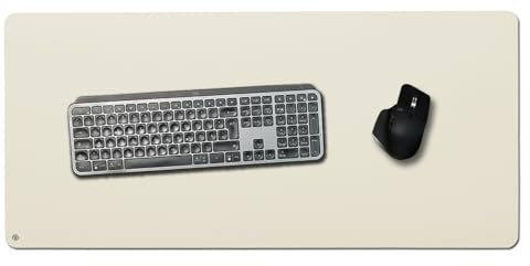 GOOD WILHELM Schreibtischunterlage aus Linoleum mit Korkunterseite – Ökologisch, Nachhaltig & 100% Natürlich – Made in Germany (Mushroom, 87x40cm)