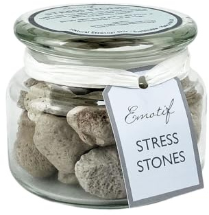Corincraft Stress Stones | 100% Natural Aromatherapy for Relaxation & Calm | Volcanic Rock Infused with 8 Essential Oils | Sustainable Vegan & Cruelty-Free | Handmade in UK