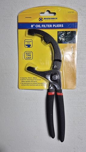 8 Oil Filter Pliers - Heavy-Duty, Locking Oil Filter Pliers for Easy Removal and Installation