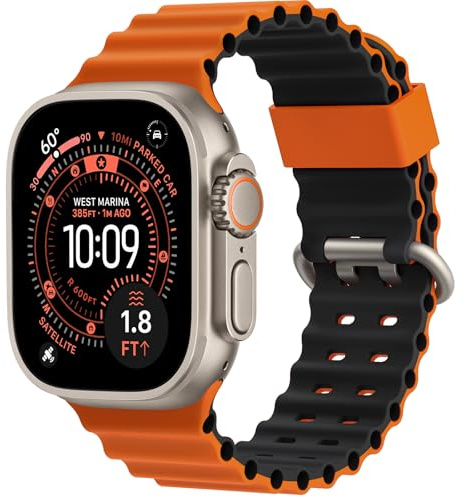 Higgs Ocean Armband Kompatibel mit Apple Watch Ultra 3/2/1 49mm 46mm 45mm 44mm 42mm Herren Damen, Atmungsaktives Silikon Sport Armbänder für iWatch Ultra SE Series 11 10 9 8 7 6 5 4 3 2 1