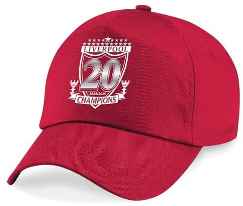 Liverpool Champions Red Cap - 2025 - Erwachsenengröße, rot, Einheitsgröße