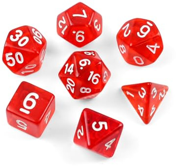 7 Stück DND-Würfel-Set, Polyedrische Würfel Set, für Dungeon and Dragons | Würfel für MTG, Spielwürfel RPG Rollenspiele Tischspiele D&D D20 D12 D10 D8 D6 D4