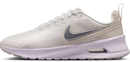 Nike Damen Air Max Nuaxis Sneaker, Summit White/Metallic, 44