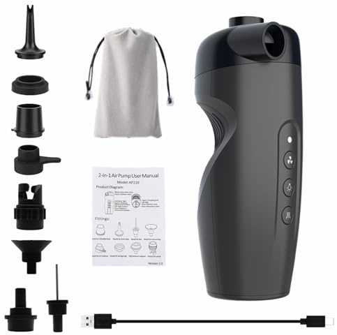 ABS Electric Inflator With Auto Pressure Adjustment Battery-Powered For Yoga Balls Pool Floats Bikes Tires Portable Electric Air Pumps