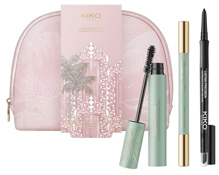 KIKO Milano Threads Of Time Dramatic Eyes Trio, Augen-Make-Up-Geschenkset: Kajalstift, Mascara Und Doppelter Eyeliner