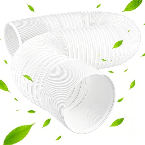 Spehulg Air Conditioner Hose, Counterclockwise 15cm Diameter 200cm Length AC Exhaust Vent Flexible Hose, Air Conditioner Exhaust Hose Extension Duct, Air Conditioner Parts Accessories Replacement