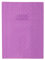 Clairefontaine 72216C - Heftumschlag / Heftschoner / Hefthülle Calligraphe mit Feinkörnung & Diamantmotiven DIN A4 21x29,7 cm, Etikettenhalter, aus PVC blickdicht und strapazierfähig, Violett, 1 Stück