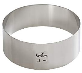 Decora 0063712 Cerchio Inox 12 x 4 cm in Acciaio Inossidabile, Argento