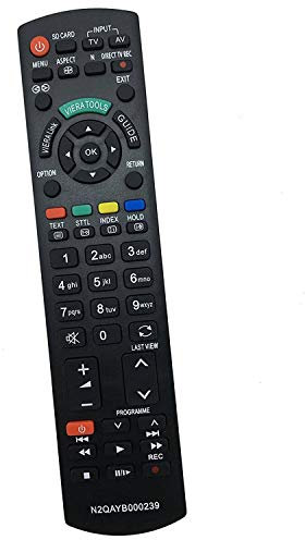 ALLIMITY N2QAYB000239 Remote Control Replace for Panasonic Viera LCD TV TH-46PY8EYA TH-46PZ80B TX-32LXD85F TX-32LXD86FV TX-37LZD81 TX-37LZD81FV TH-42PX80BA TH-42PX80EA TX-32LZD85 TH-46PZ82E