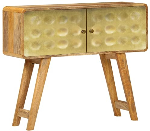 vidaXL Mangoholz Sideboard 90x30x77 cm Beistellschrank Flur Kommode Anrichte