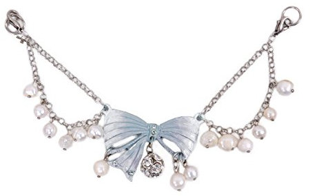 Moschen-Bayern Trachtenschmuck Dirndlschmuck Damen Trachten-Charivari Dirndl Schleife Blau