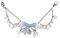 Moschen-Bayern Trachtenschmuck Dirndlschmuck Damen Trachten-Charivari Dirndl Schleife Blau