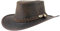 Black Jungle Bulat Lederhut, Westernhut, Australienhut, Cowboyhut (Braun, XL)