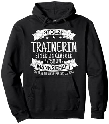STOLZE TRAINERIN Spruch Handball Volleyball Vintage Geschenk Pullover Hoodie