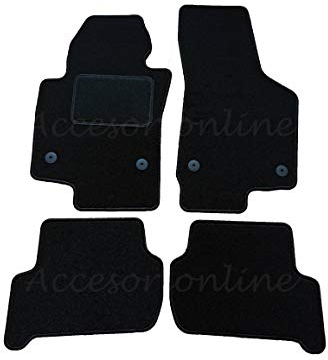 Fußmatten für Seat Leon II 2005-2012 inkl. Facelift – passgenau – Fersenverstärkung – 1P