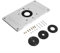 Aluminium Woodworking DIY Router Table Insert Plate 235 * 120 * 8mm Router Tischeinsatzplatte Tisch Einsatzplatte mit 4 Ringen und Schrauben für Holzbänke