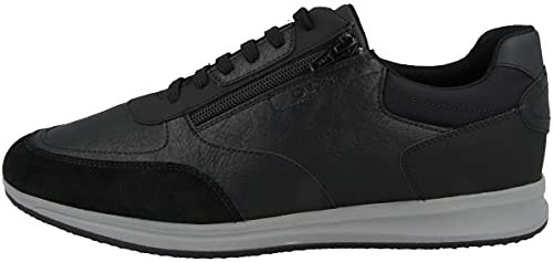 Geox U Avery B, Sneakers Uomo, Nero B0pt11, 45 EU
