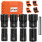 XEWEA 9PCS Lug Nut Extractor Set, 1/2 Drive Impact Bolt Remover Socket Tool, Wheel Lock Removal Kit, Easy Out Extractor Set for Damaged, Frozen, Rusted, Rounded-Off Bolts, Father's Day Gift
