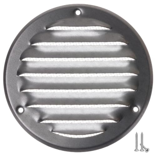 LIRAST 100mm / 4 inch Galvanised Metal Ventilation Grille - Air Vent Cover with Insect Mesh