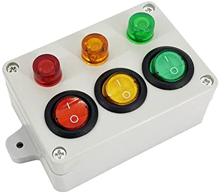 Tianbi Montessori Busy Board Kits, Ampel-Spielzeug mit dreifarbigem Lichtschalter-Knopf, Lernspielzeug, DIY-Aktivität, Lernbrett, beschäftigt