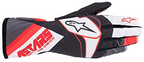 Alpinestars Karthandschuhe Tech 1-K Race V2 Graphic schwarz/Weiss/anthrazit/rot XXL