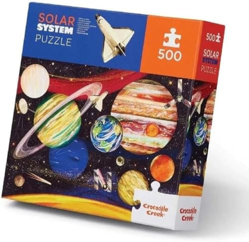 CROCODILE CREEK 3828872 500 pcs Family Solar System New, Crocodile Creek-500 Puzzles, bunt, único