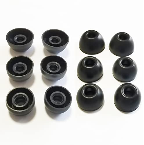 Silicone Ear Tips for Beats Fit Pro Replacement Tips for Beats Fit Pro/Beats Studio Buds Earbuds 6 Pairs LMS Black