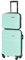 BARRENS Kabinenkoffer + Reisekosmetikkoffer Set | Handgepäck | Kabinenkoffer 55x40x20cm 34l | Kosmetiktasche 31x35x18cm 17l | Strapazierfähiger ABS-Material | Minze
