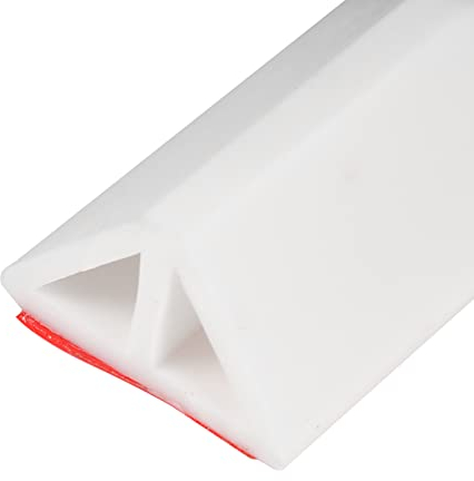 Barre de seuil de douche autocollante en silicone - Pour porte de douche sans cadre - 3 m