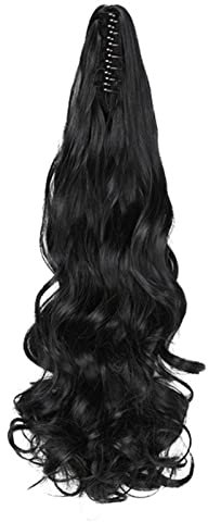 Kralle Gewellter Pferdeschwanz Frauen Langer Lockiger Pferdeschwanz Haarteil Synthetische Klaue Clip Pferdeschwanz Perücke Haarverlängerung Pferdeschwanz 50cm / 19.7in
