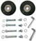 LOTOWELZON 1Paar Ersatz Rollen 40/45/50/54/60/64mm Dicke 18mm mit 8mm für Koffer Gummi Rollen Rder Ersatz Wheels Rad für Trolley Samsonite Rollen (OD50*W18mm/1.97x0.7)