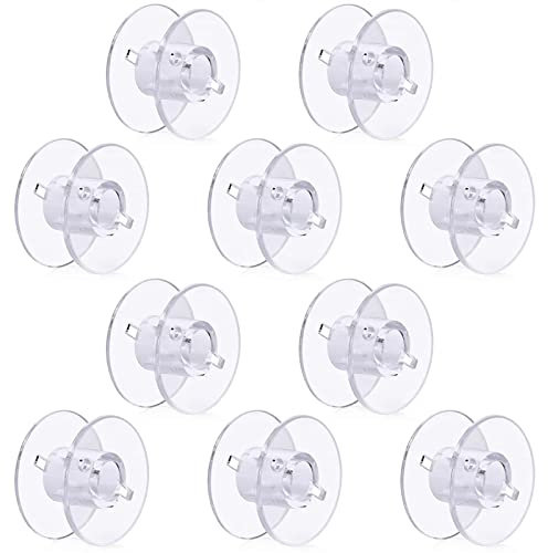 DOANTE 10 Pezzi Plastica Rocchetti per Cucito,Bobine Macchina da Cucire,Rocchetti per Macchina da Cucire,Bobine Universali Trasparente,Trasparente plastica Macchina da Cucire Bobine Bobine