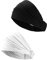 Fasce elastiche per capelli - 2pz - Black and White - Bandane/Elastici Per la testa/Per Donne/Per Sport/Yoga/Fitness/Ciclismo