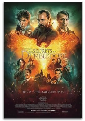 VZRSQZK Filmposter Phantastische Tierwesen Dumbledore Mysteries, dekoratives Gemälde, Leinwand-Wandposter und Kunstdruck, modernes Familienschlafzimmer-Dekor-Poster, 20 x 30 cm