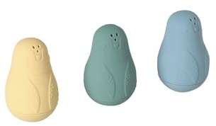 VERTBAUDET Lot de 3 aspergeurs pingouins en silicone multicolore TU