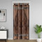 Türvorhang mit Holzstruktur, 1 Panel, 106,7 cm B x 203,3 cm L, Bauernhaus-Spleißgeometrie, Holzstreifen, Türvorhang für Wohnzimmer, Western-Cowboy-Schlafzimmer, Dekoration, Verdunkelungsvorhang für