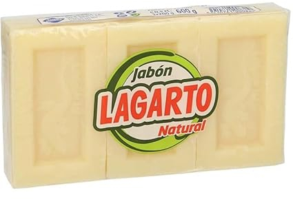 Peyca Jabón natural en pastillas 3x200gr - Lagarto. 100% biodegradable. Elimina las manchas mas dificiles.