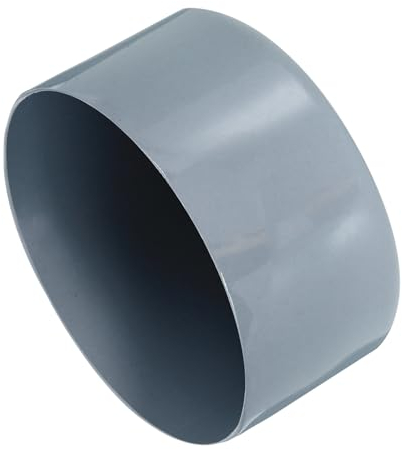 QUARKZMAN 2 Stück Gummikappen 75 mm Gummi Endkappe Rund Schutzkappen Pfostenkappe Abdeckkappen Zaunpfosten Endspitze Kappen für Rohr Gartenstühle Tischbeine Möbelfüße Gleiter, Grau